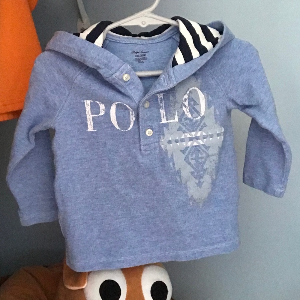 Ralph Lauren hoodie shirt Size: 12 Months